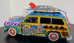 Charles Fazzino Art Charles Fazzino Art California Dreamin'  Station Wagon